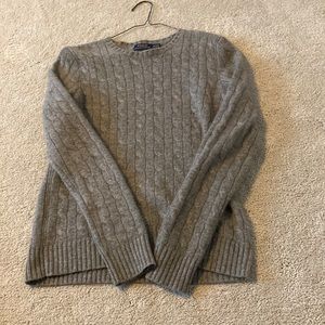 100% cashmere grey top
